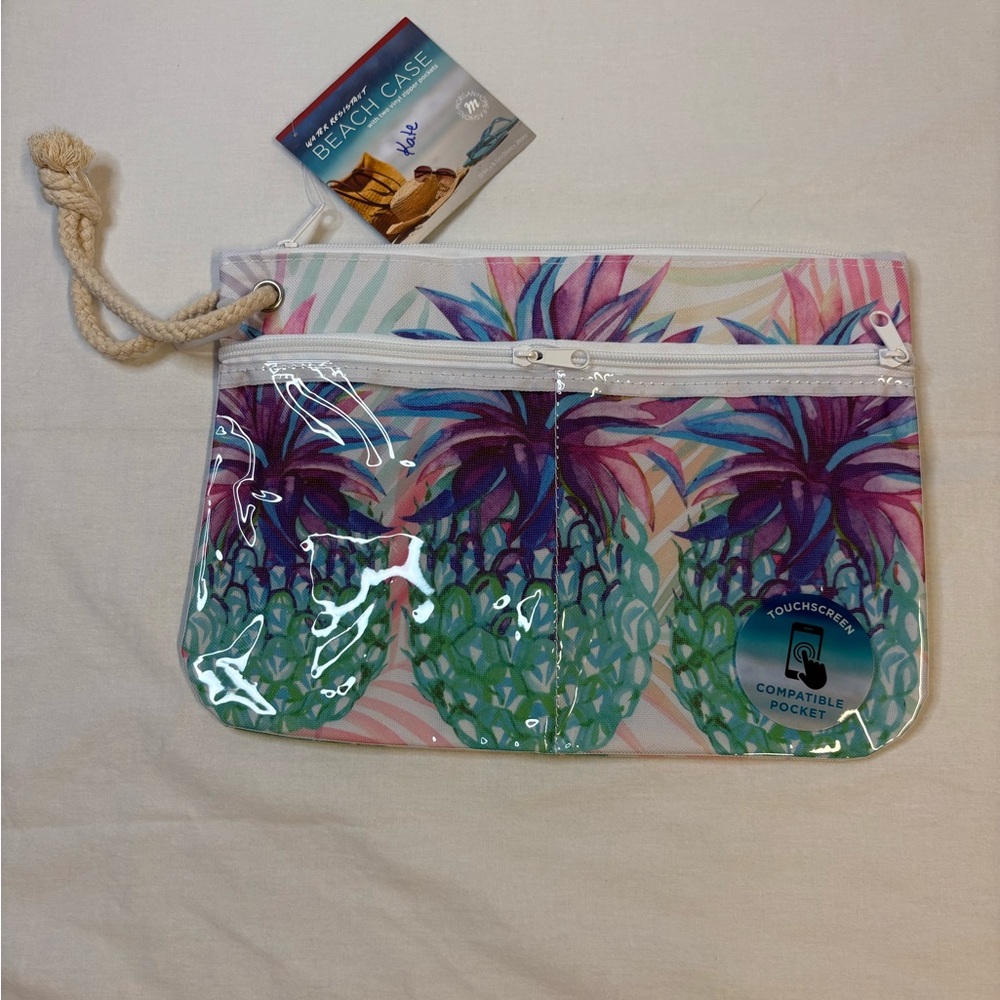 Water Resistant Colorful Pineapple Beach Case